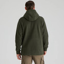 Rear view of Ridgeline Ballistic fleece in Deep Forest colour