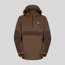 Front view of Ridgeline Pintail Ghillie Smock in Bark colour