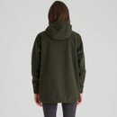Rear view of a Ridgeline Rhea Jacket in a Deep Forest colour