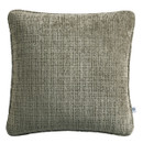 A green coloured cushion on a white background