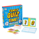 Family quiz night game set on a white background