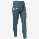 A pair of petrol blue coloured breeches