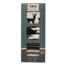 A box containing 3 pairs of socks.