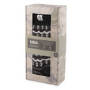 A boxed pair of grey fairisle slipper socks.