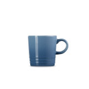 A light blue espresso mug.