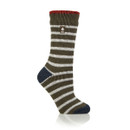 A stripe sock on a white background