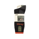 A pack of black and orange 'Jeep' socks.