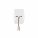 Wall-mounted small wire wall hook isolated on a white background.