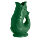 A forest green gluggle jug