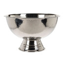 A stainless steel champagne bowl in silver.