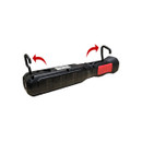 A handheld inspection light showcasing the hanging hooks