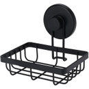 Non Drill Iron Soap Dish - Black