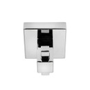 A chrome robe hook