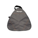 A gray Vango branded triangular sling bag on a white background.