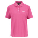 A pink polo top