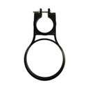 A black downpipe pot holder.