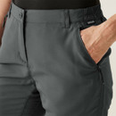 A close up view of the unzipped side pockets.