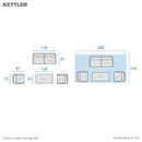 Kettler Como 4 Seater Rope Garden Furniture Sofa Lounge Set