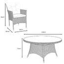 Wild Garden Cambridge 6 Seater Rattan Garden Furniture Dining Set