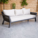 A close up of the 3 seater sofa