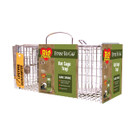 A view of a rat cage on white background