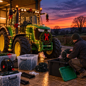How to Decorate Your Tractor for a Christmas Tractor Run
