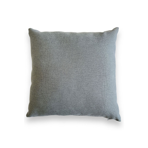 A grey garden scatter cushion on a white background