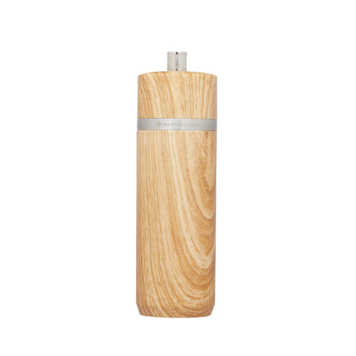 A beech effect salt or pepper mill