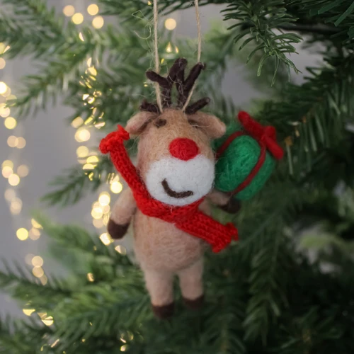 Felt Rudolph Tree Decoration - 13cm | Charlies