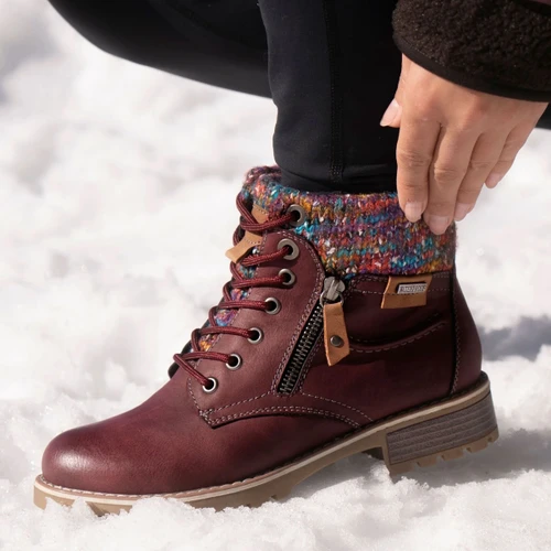 Lunar Women's Tabasco Waterproof Ankle Boots - Burgundy