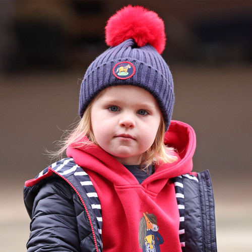 Shires Children's Winne & Me Bobble Hat - Navy