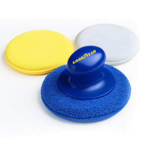 A view of a 3-piece applicator set on a white background