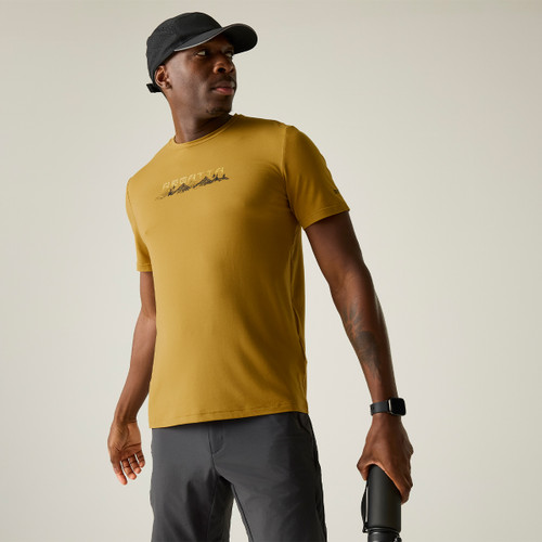 Regatta Men's Fingal Stretch Graphic T-Shirt - Wood Brown