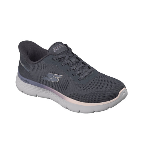 Grey Skechers GOWALK Azriel Char sneakers with a textured upper and lightweight sole.