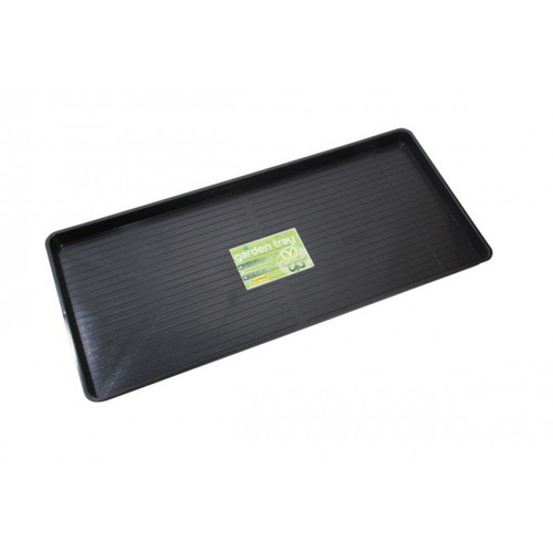 Garland Giant Gravel Tray in black with a large rectangular ribbed base for holding pots, gravel and gardening supplies.