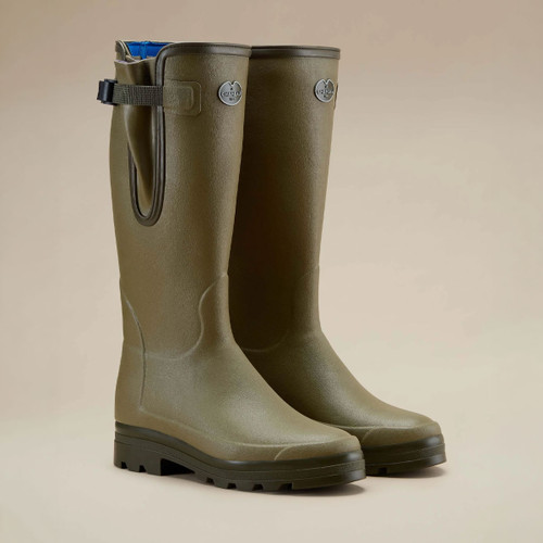 Le Chameau Men's Vierzonord Neoprene Wellington Boots - Vert Vierzon