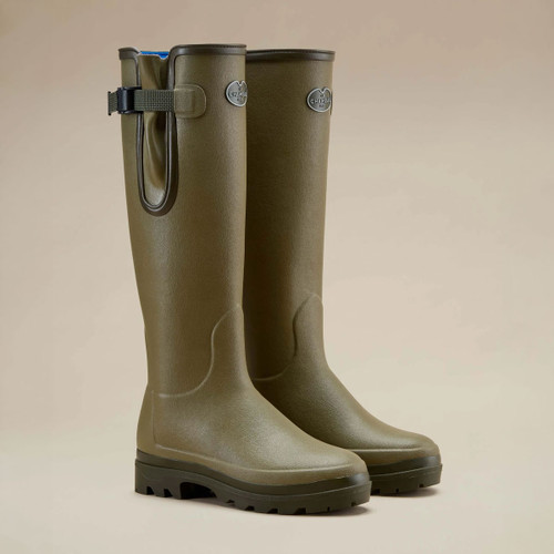 Le Chameau Women's Vierzonord Neoprene Wellington Boots - Vert Vierzon