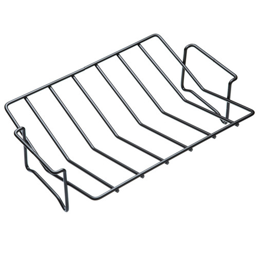 Non-stick roasting rack with raised wire supports, designed to elevate meat and poultry while cooking for even roasting.