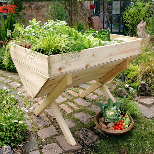 Zest Outdoor Living Raised Wooden Garden Vegetable Bed - 1m | Charlies