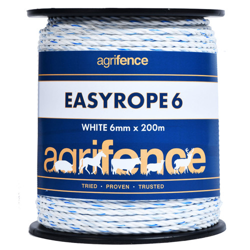 Agrifence Easyrope 6 Paddock Rope - 6mm x 200m