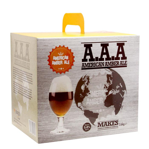 Young’s American Amber Ale home brewing beer kit box for making an American-style amber ale.
