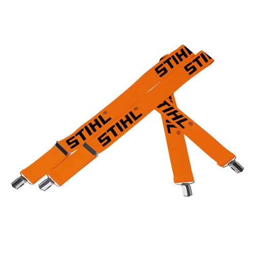 Stihl Braces with Metal Clips - Orange