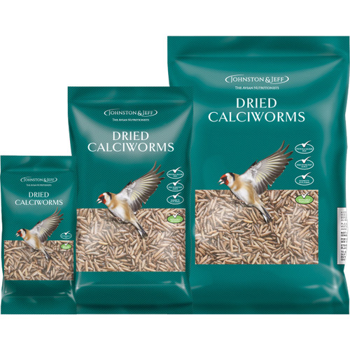 Johnston & Jeff Dried Calciworms - Multiple Sizes Available