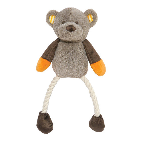 Rosewood Mister Twister Plush Rope Dog Toy - Teddy