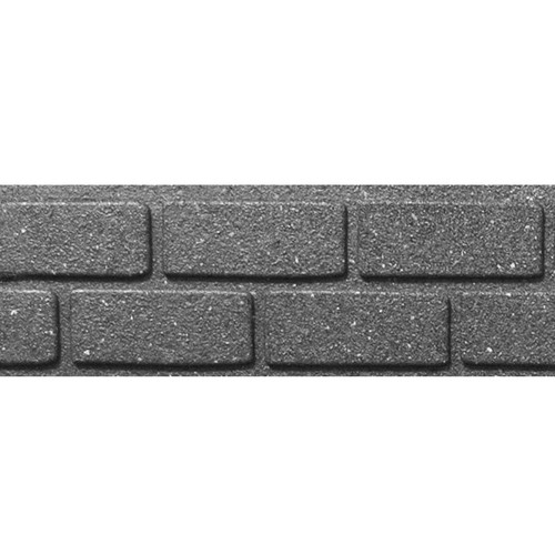 Close-up of a textured grey brick wall pattern. The bricks are rectangular and aligned in a staggered pattern, conveying a simple, industrial feel.