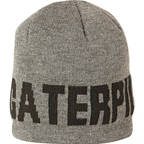 CAT Branded Beanie Cap - Dark Heather Grey