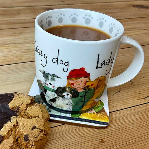 Alex Clark 'Crazy Dog Lady' China Mug - 400ml