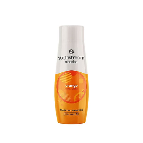 A bottle of Classic Orange SodaStream flavour.