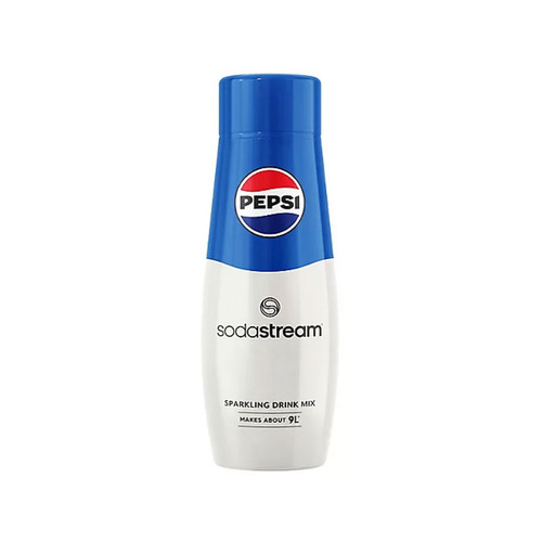 A bottle of Pepsi SodaStream flavouring.