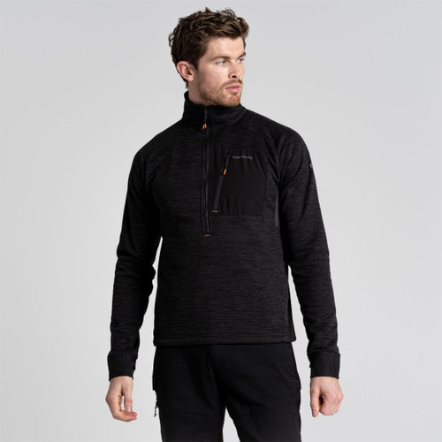 Craghoppers Men's Tarbert Half Zip Fleece - Black Pepper